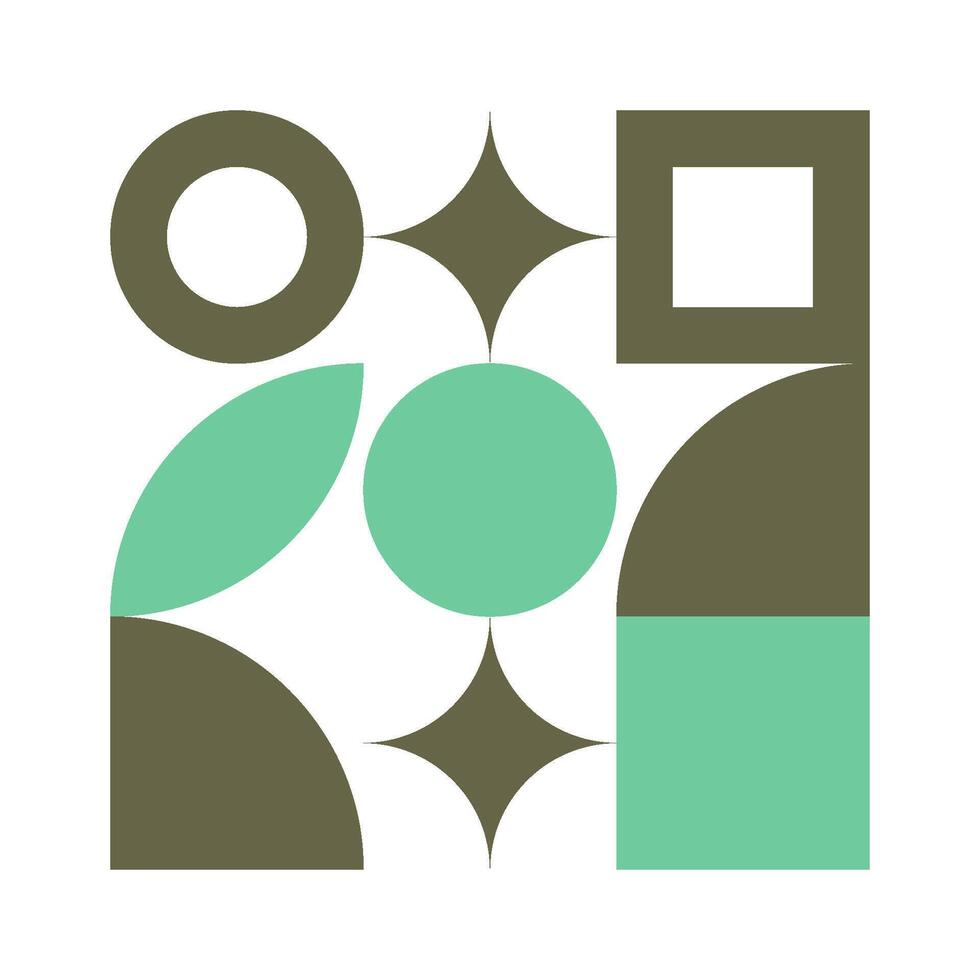 Premium Bauhaus Pattern Vector Art Decoration Ornament