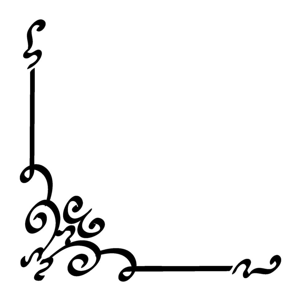 Aesthetic Islamic Corner Frame Border Decorations Ornament vector