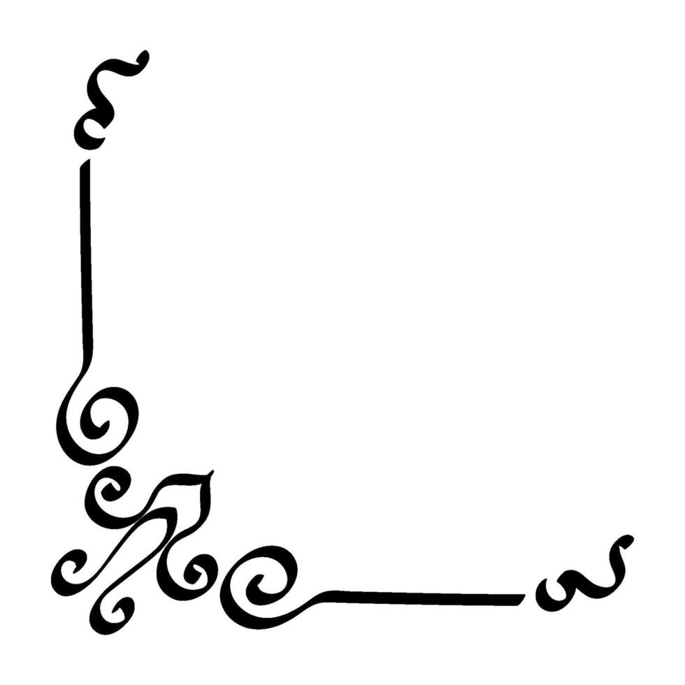 Aesthetic Islamic Corner Frame Border Decorations Ornament vector