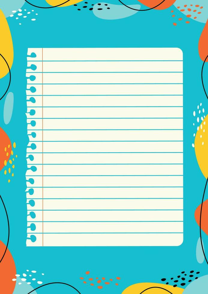 Printable blank page template for notes 28325318 vector art at vecteezy