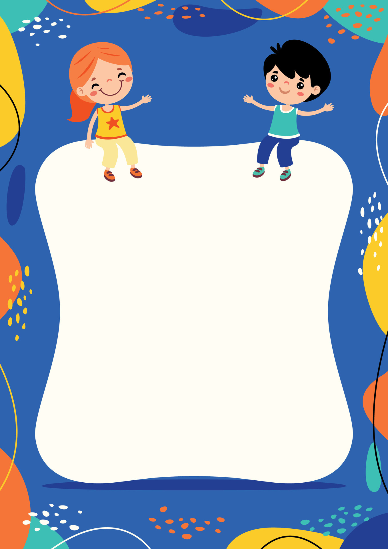 Printable Blank Page Template For Notes 28325319 Vector Art at Vecteezy