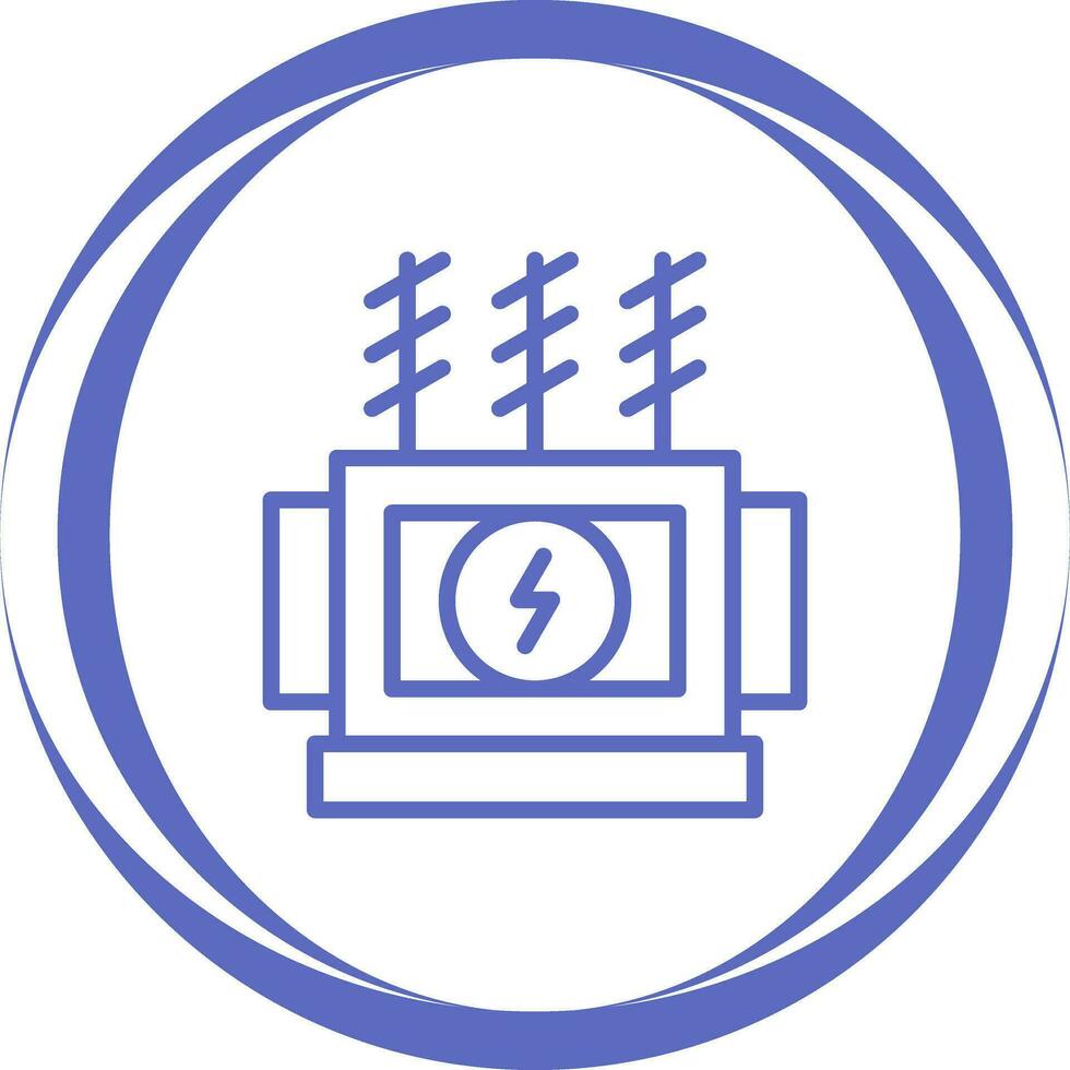 Power Transformer Vector Icon