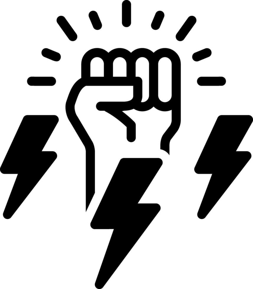 solid icon for power vector
