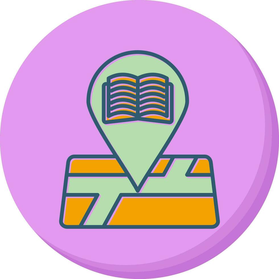 Library Location Vector Icon