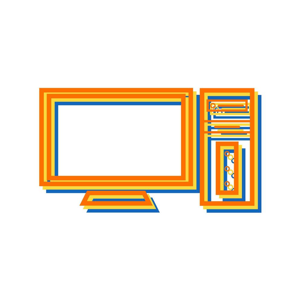 Computer Vector Icon