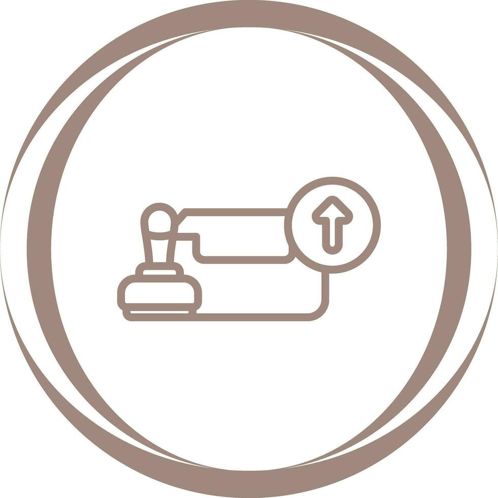 Outbox with stamp Vector Icon