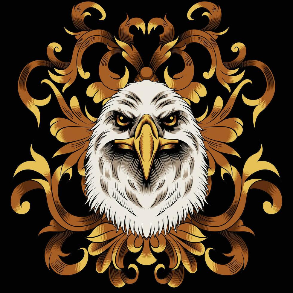 Eagle head vector illustration