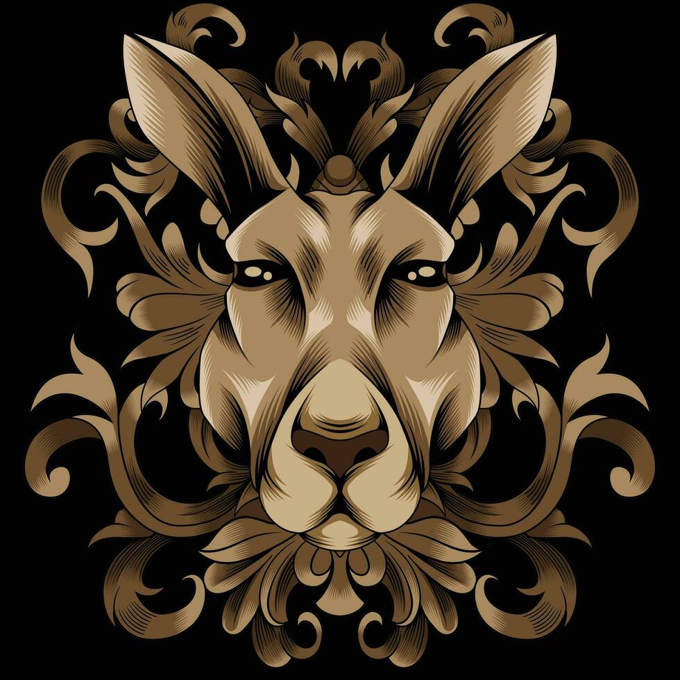 Kangaroo vector illustration