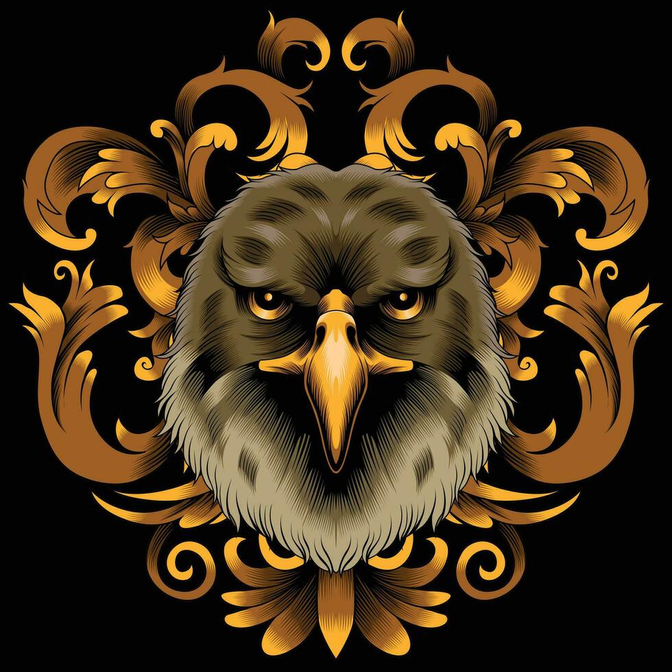 Cat hawk illustration vector