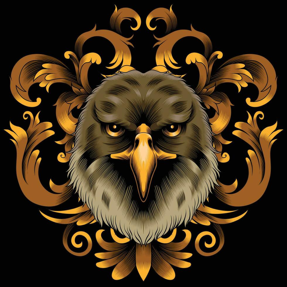 Cat hawk illustration vector