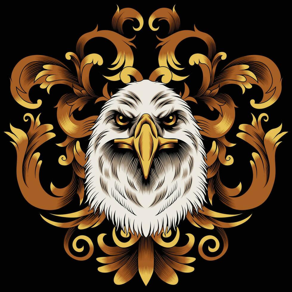 Eagle head vector illustration