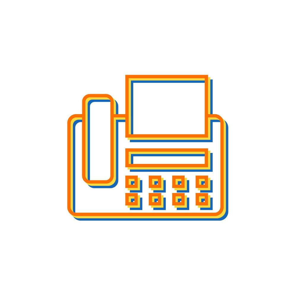 Fax Machine Vector Icon