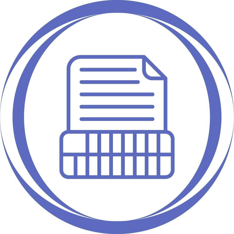 Document Insert Table Vector Icon