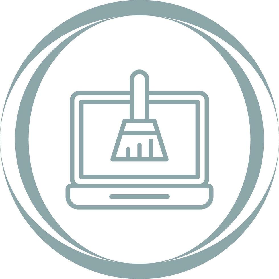 Disk Cleanup Vector Icon