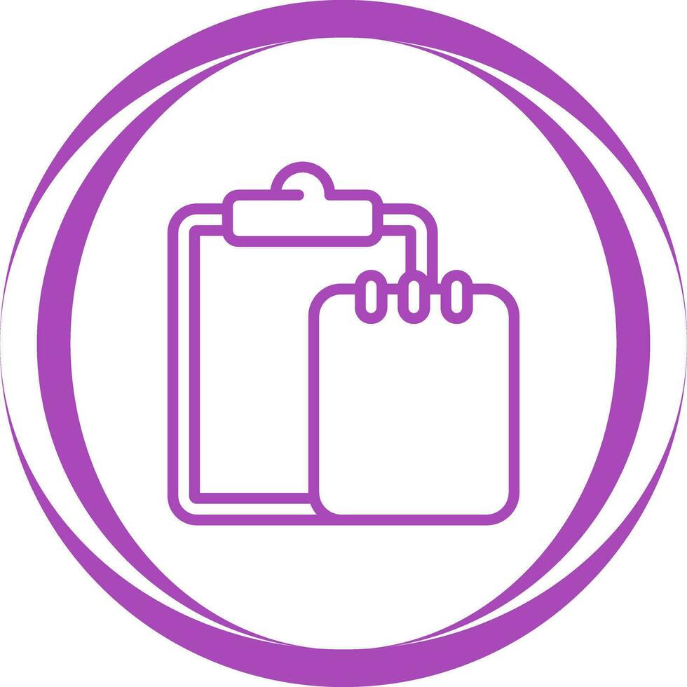 Task list with writing pad Vector Icon