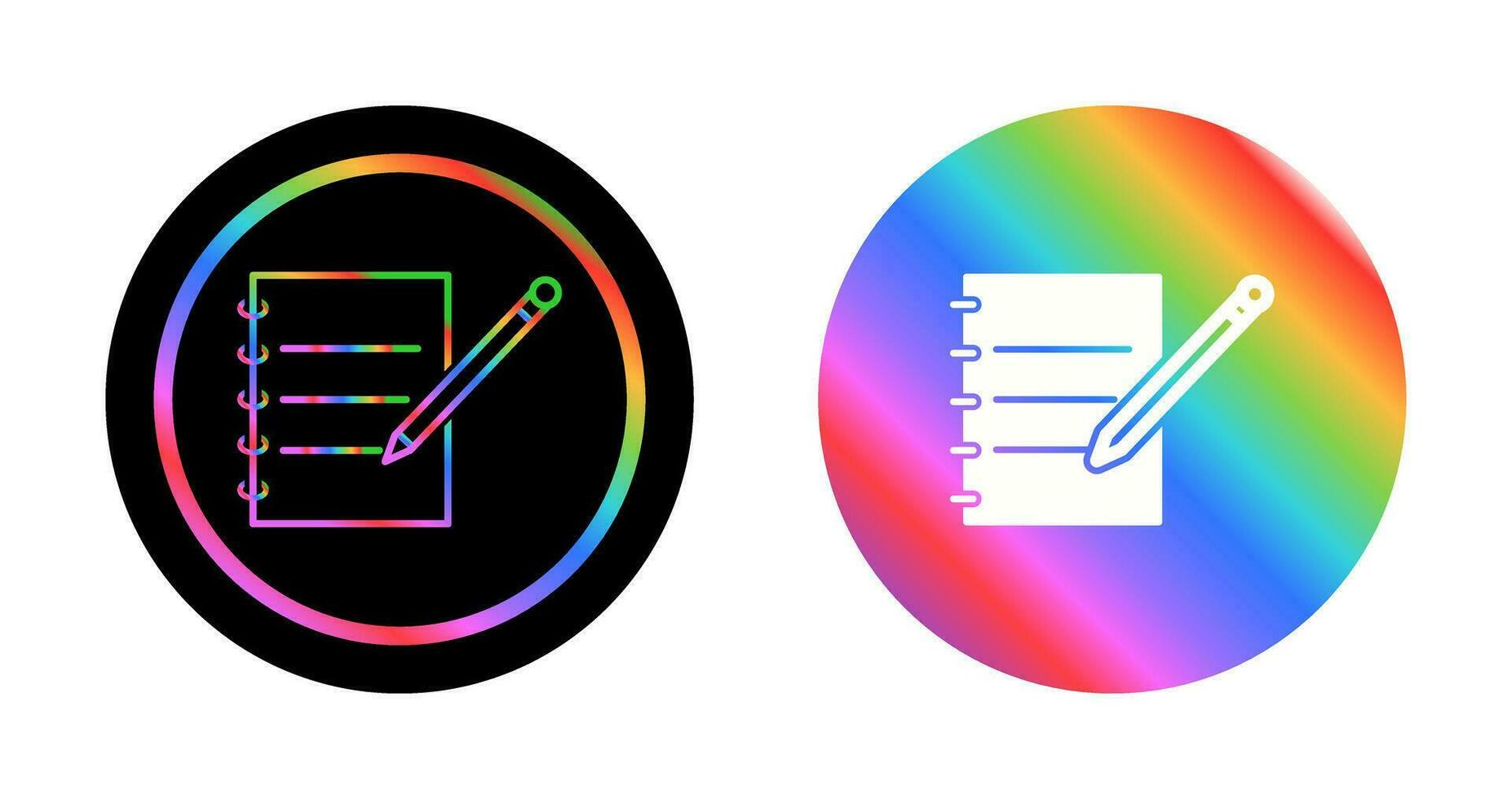 Notebook and Pen Vector Icon