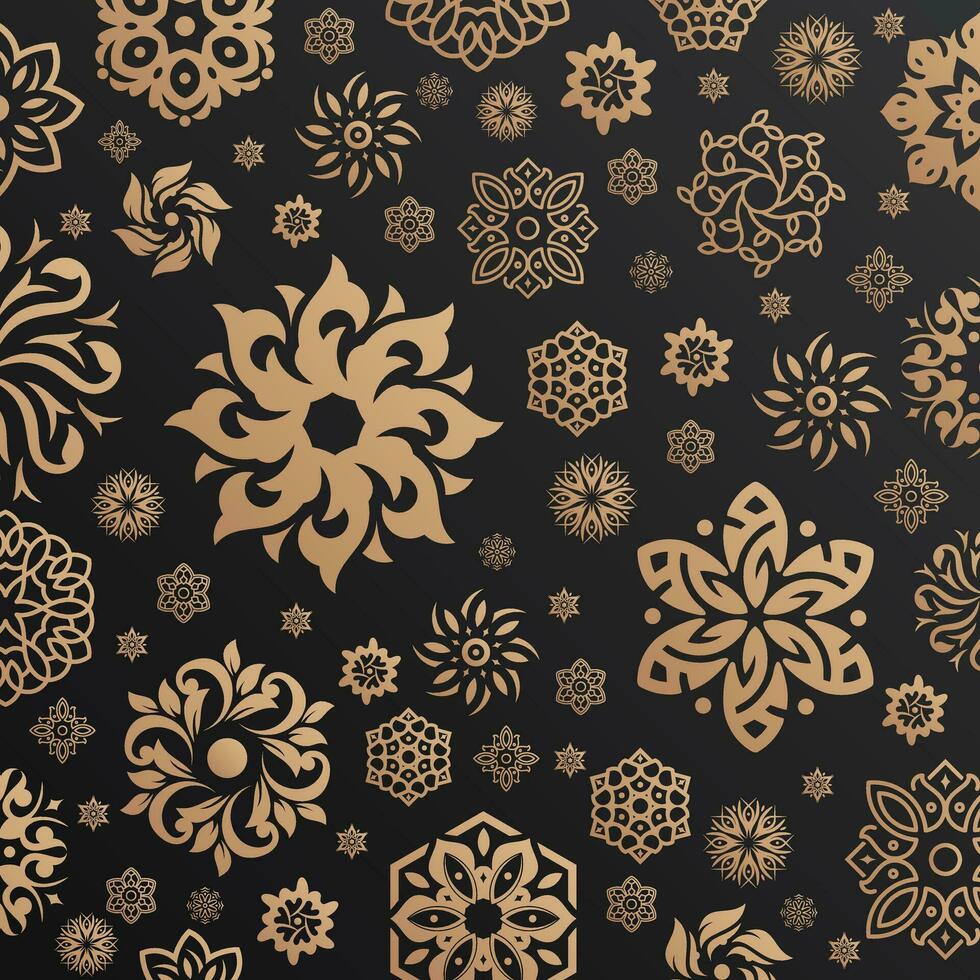 Floral beauty seamless pattern abstract vector