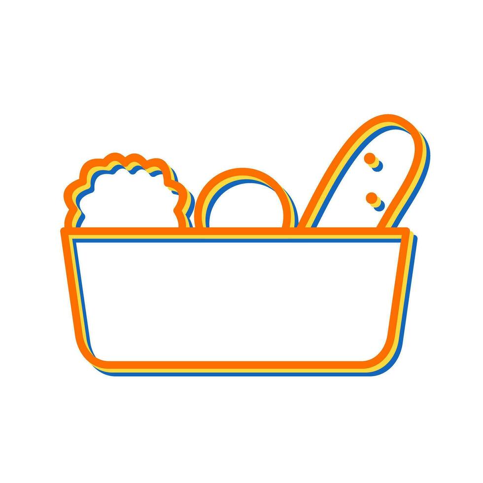 Vegetable Basket Vector Icon