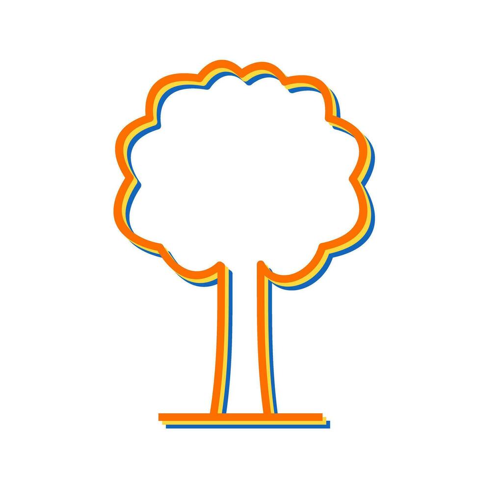 icono de vector de árbol