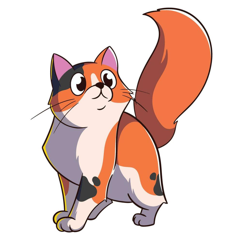 cartoon cat cute vector