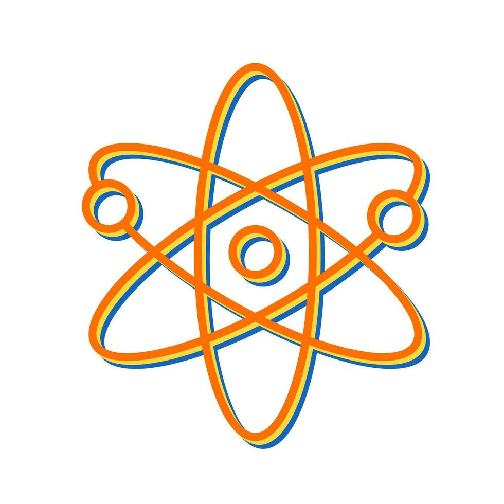 Atomic Structure Vector Icon