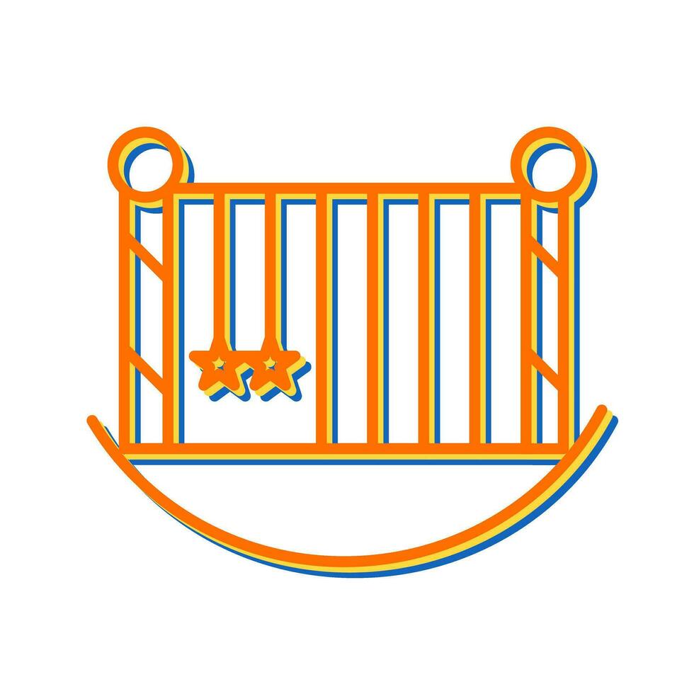 Baby Cot Vector Icon