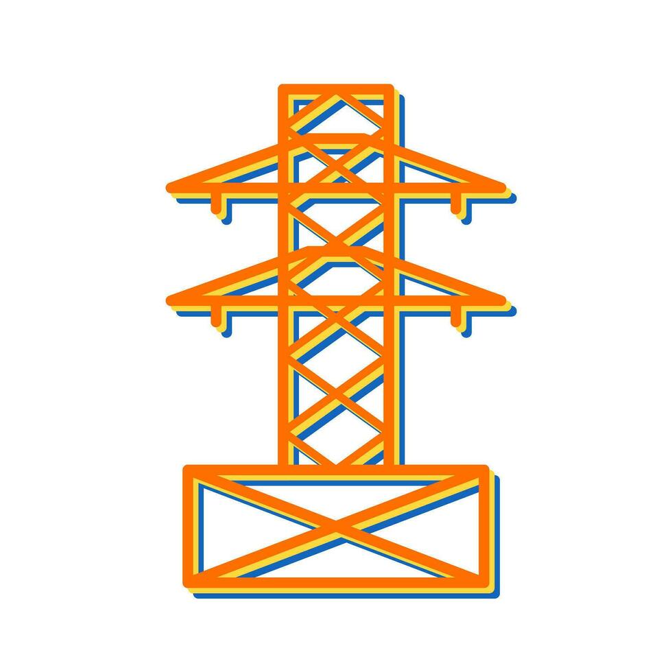 icono de vector de torre de electricidad