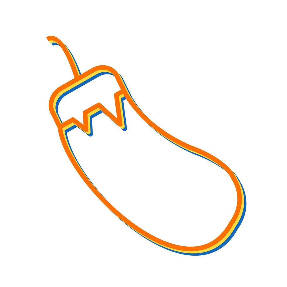 Eggplant Vector Icon