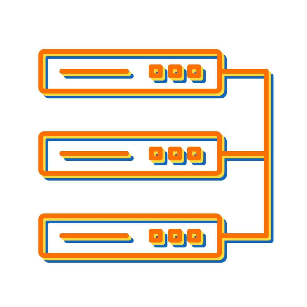 icono de vector de centro de datos