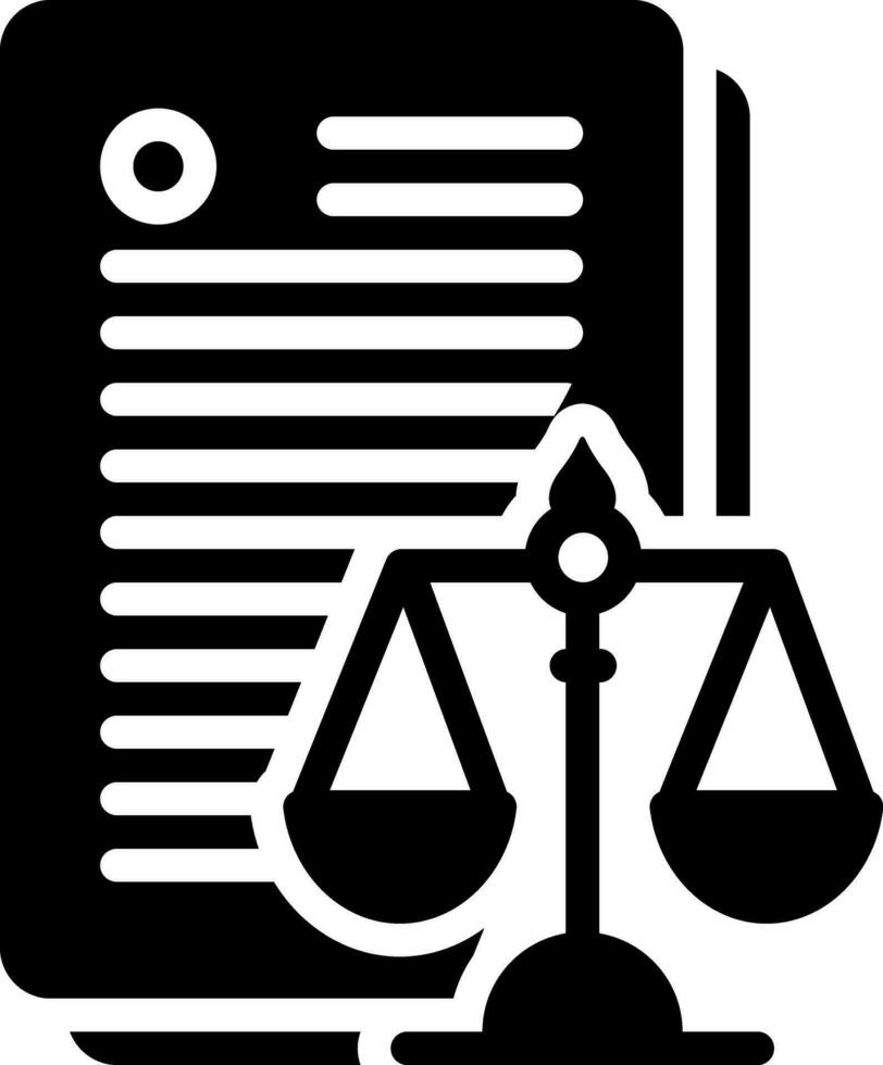 solid icon for laws vector