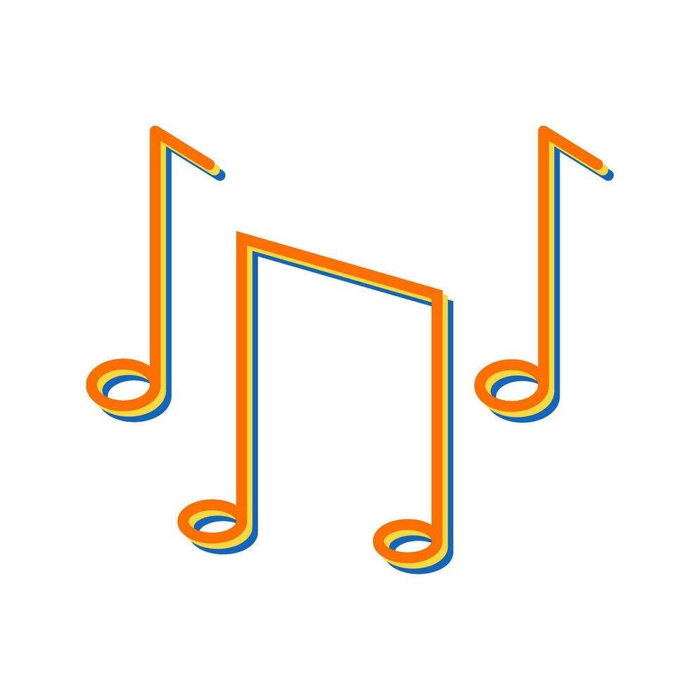 Musical Notes Vector Icon