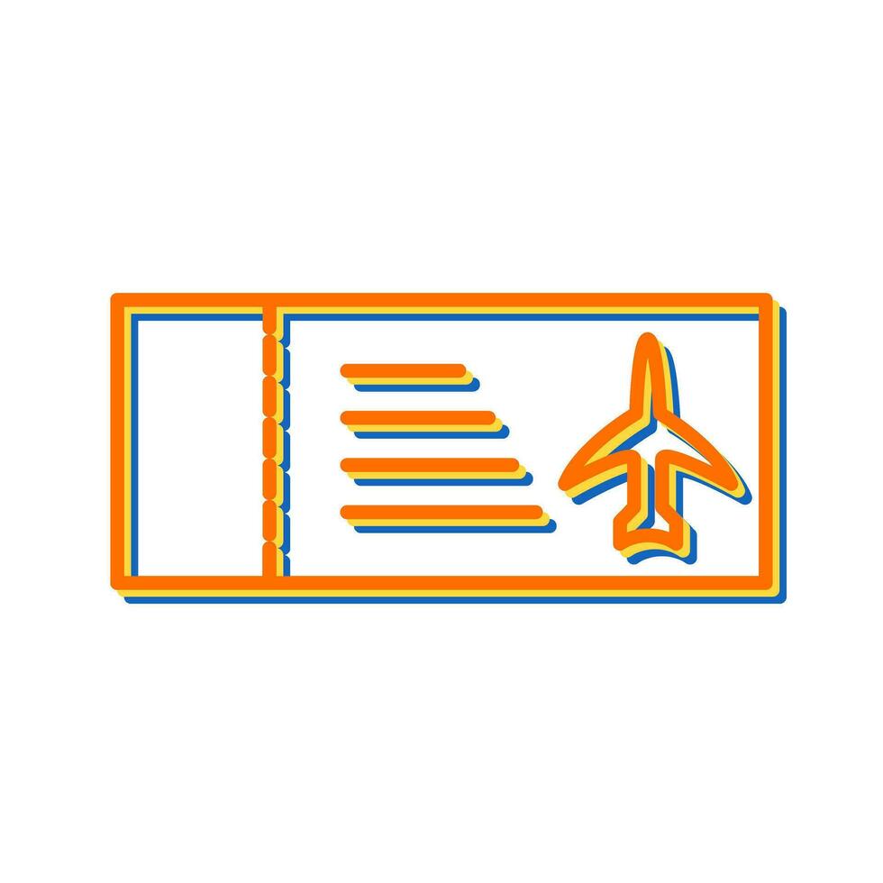 Plane Tickets Vector Icon