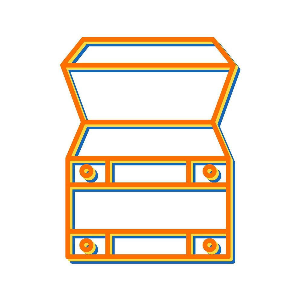 Open Treasure Box Vector Icon