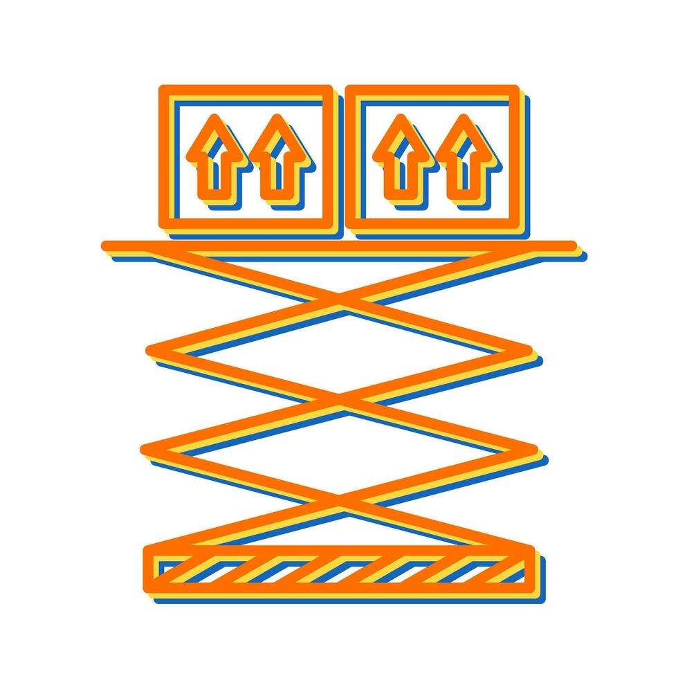 Lift Box Vector Icon