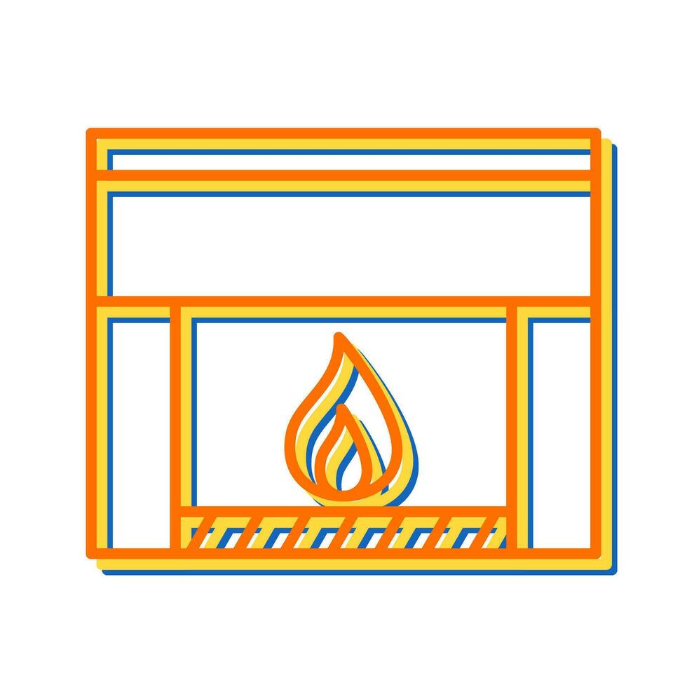 Fireplace Vector Icon