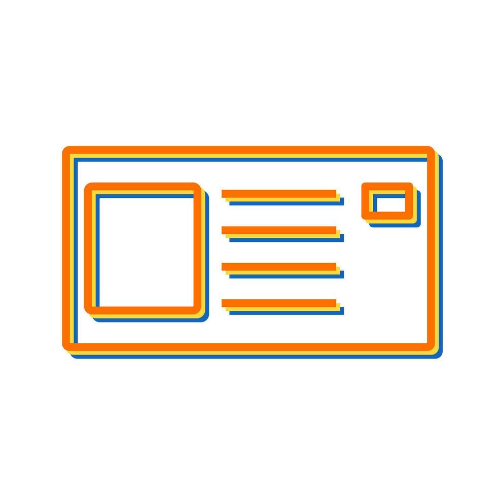 Identity Card Vector Icon