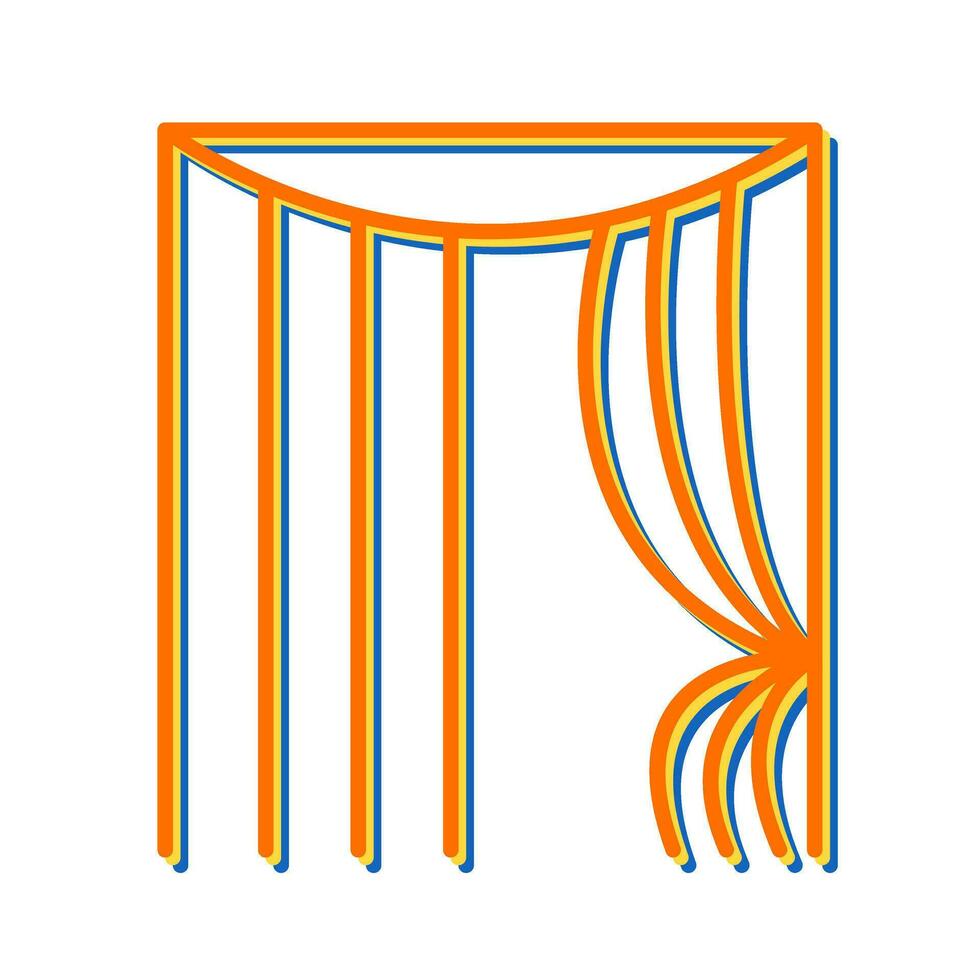 Curtains Vector Icon