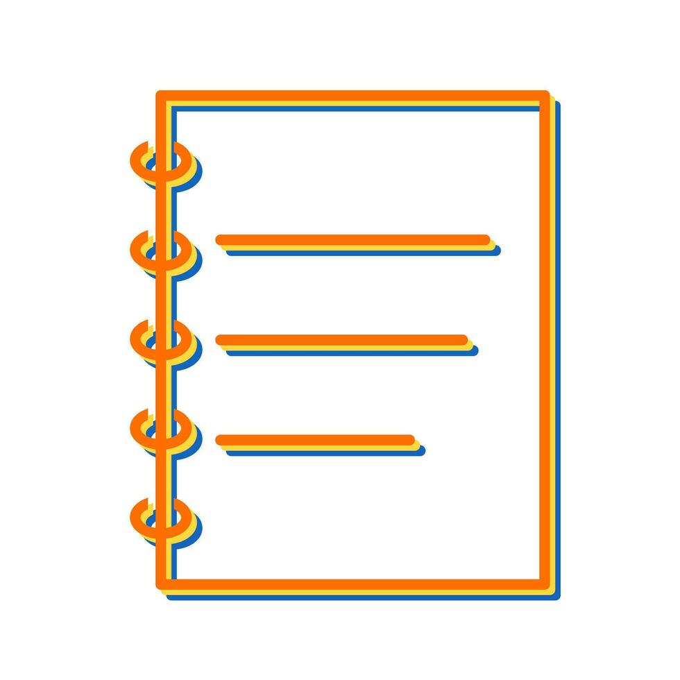 Notepad Vector Icon