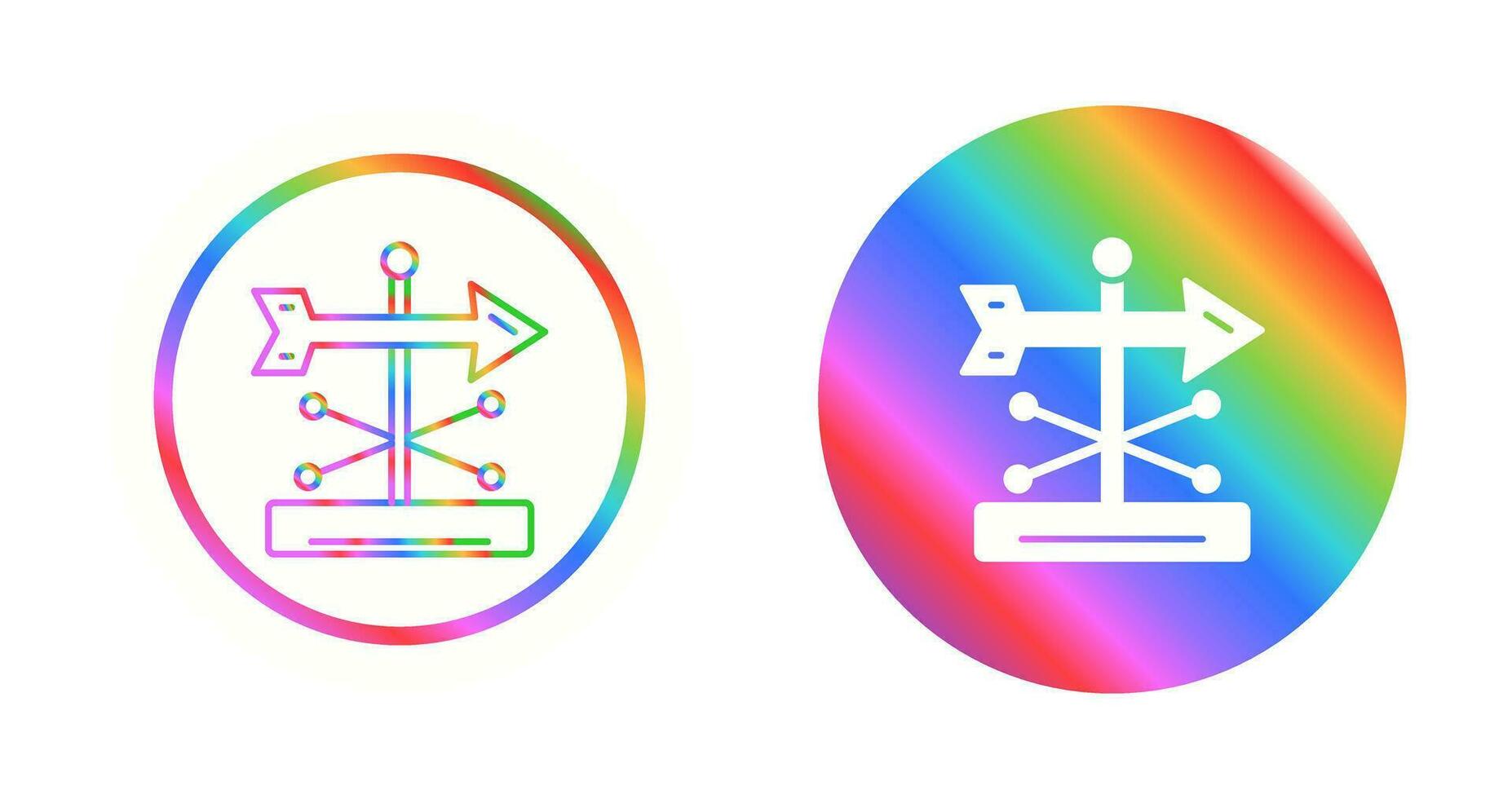 Wind Vane Vector Icon