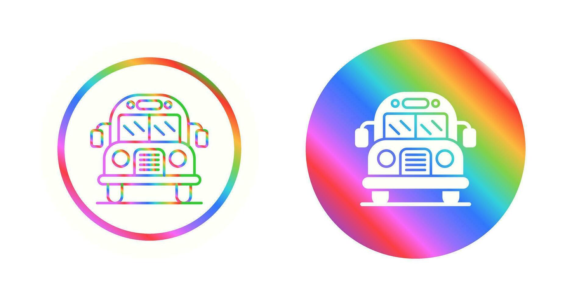 School Bus Vector Icon