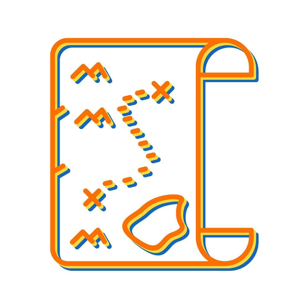 Pirate Map Vector Icon