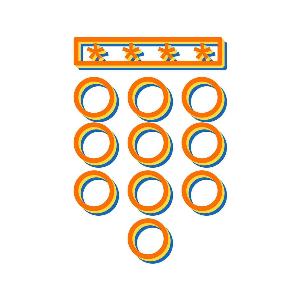 Passcode Lock Vector Icon