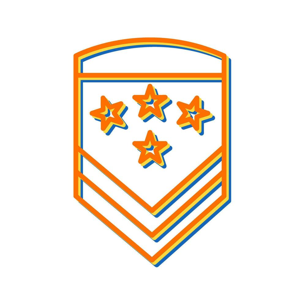 Military Badge Vector Icon