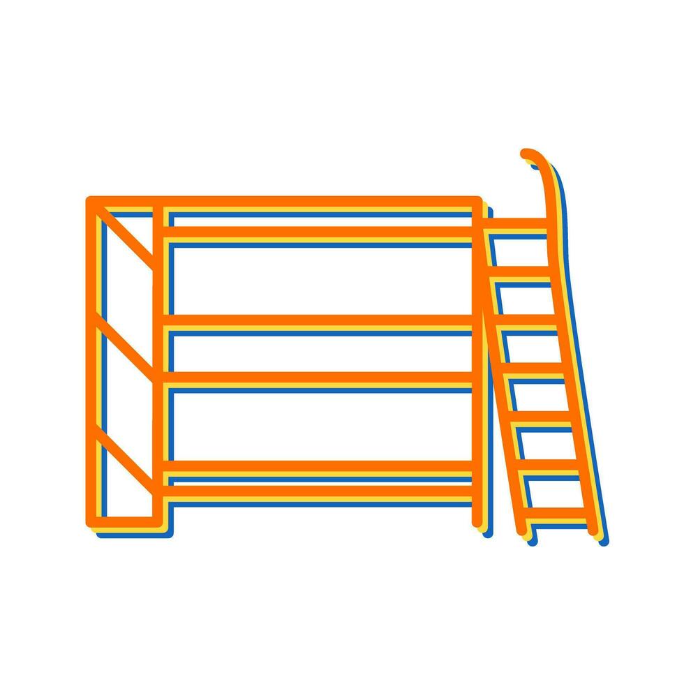 Bunk bed Vector Icon