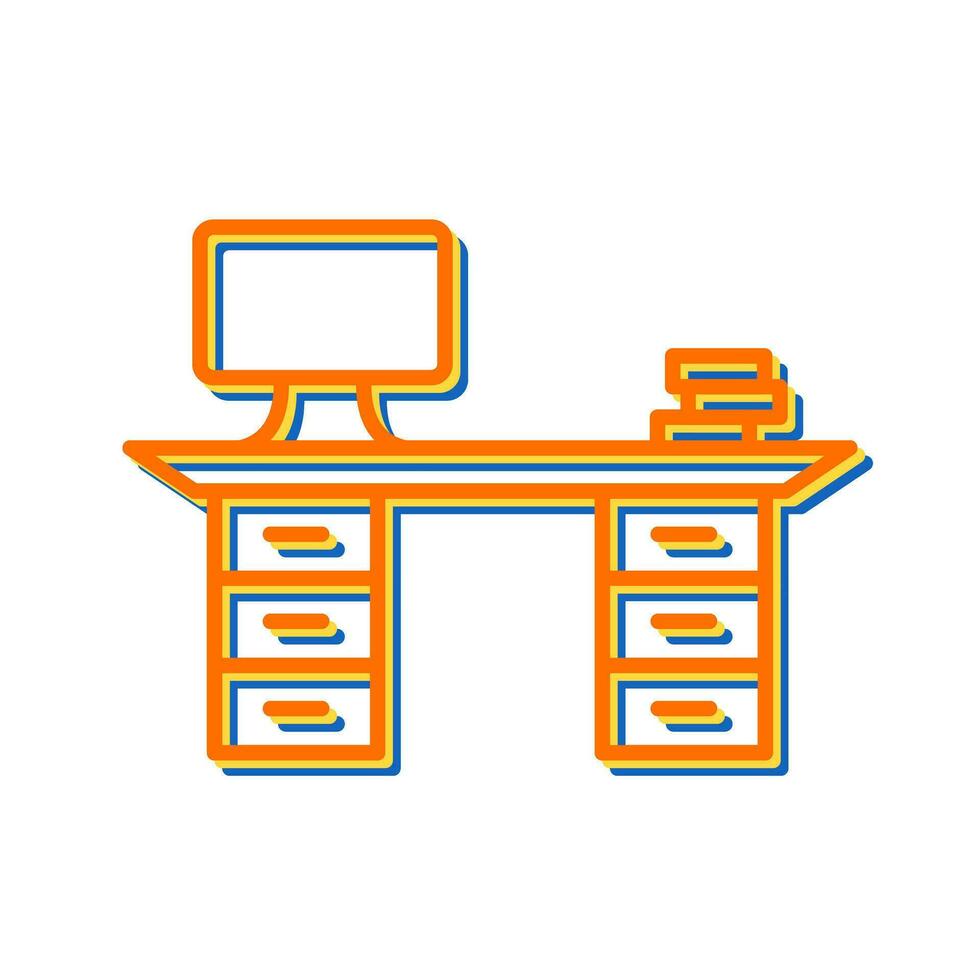 Working Desk Vector Icon