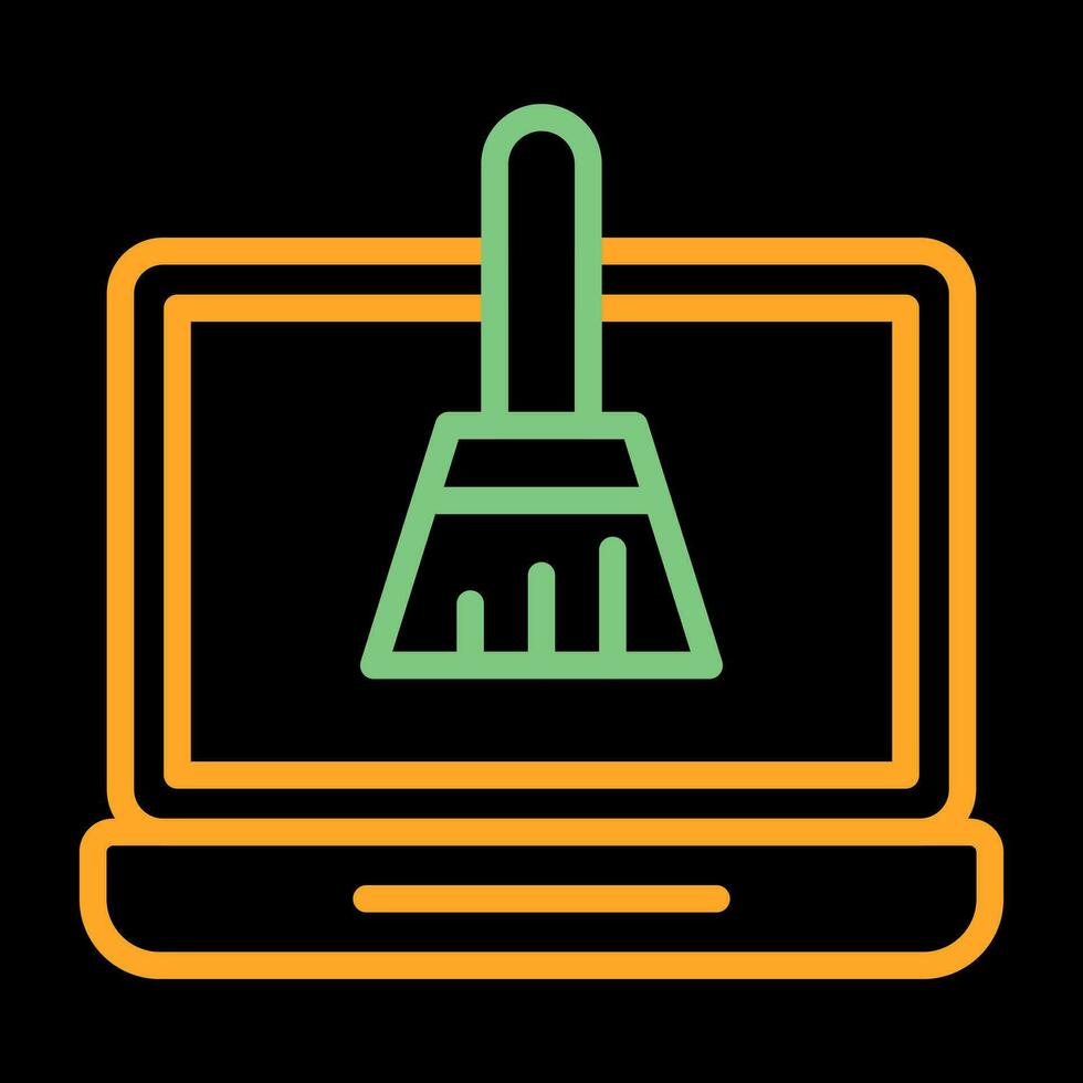 Disk Cleanup Vector Icon