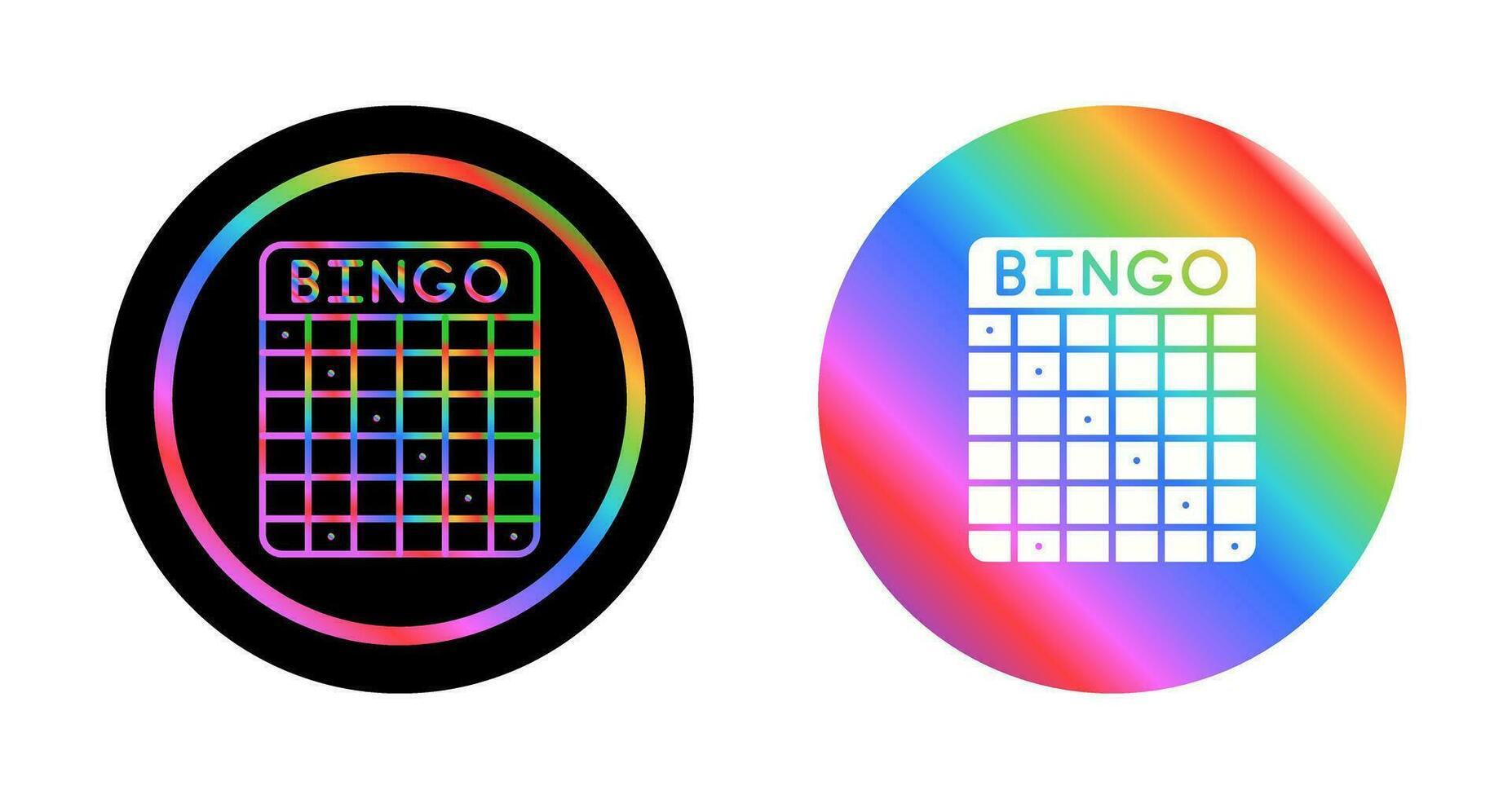 icono de vector de bingo