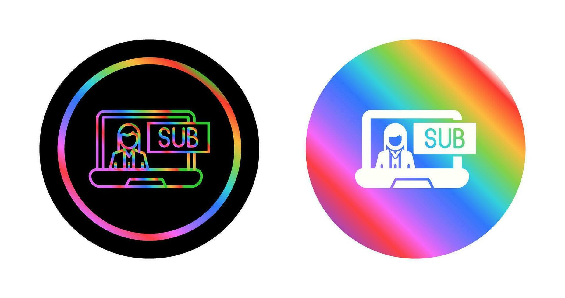 Subscriber Model Vector Icon