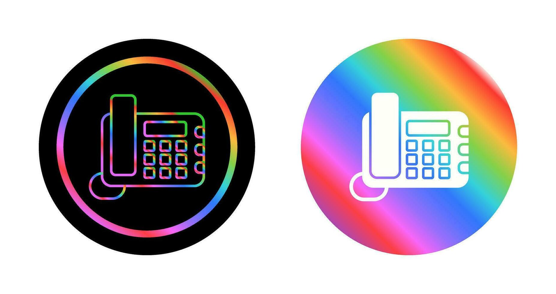 Land Line Phone Vector Icon