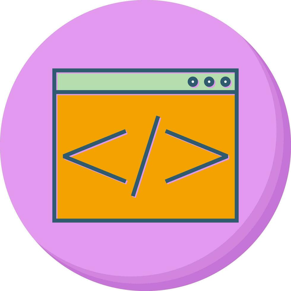 Html Coding Vector Icon